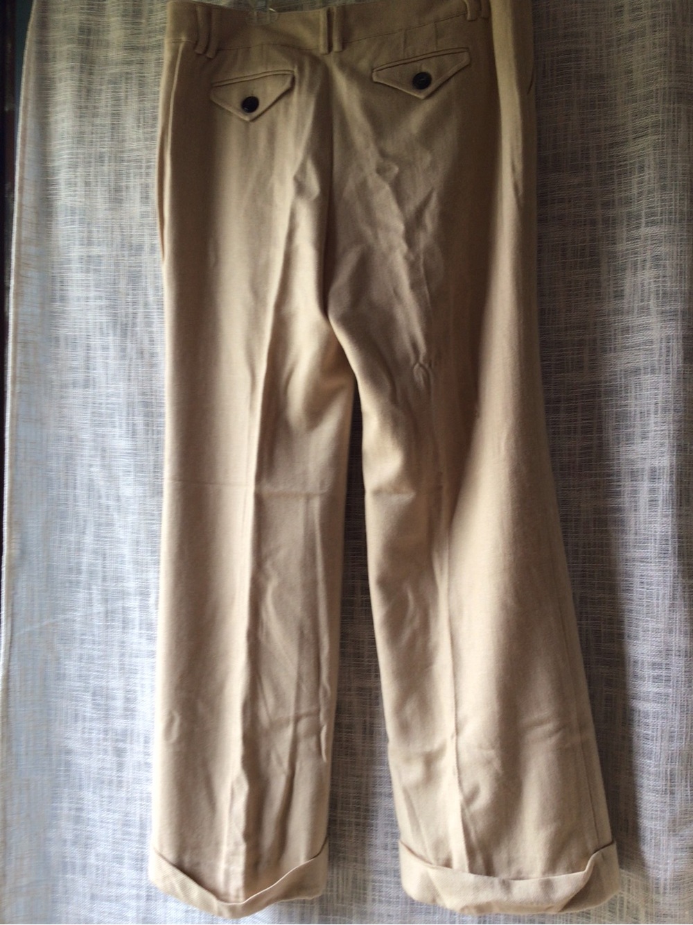 Talbots Women's Khaki Wide-Leg Trousers - Tan